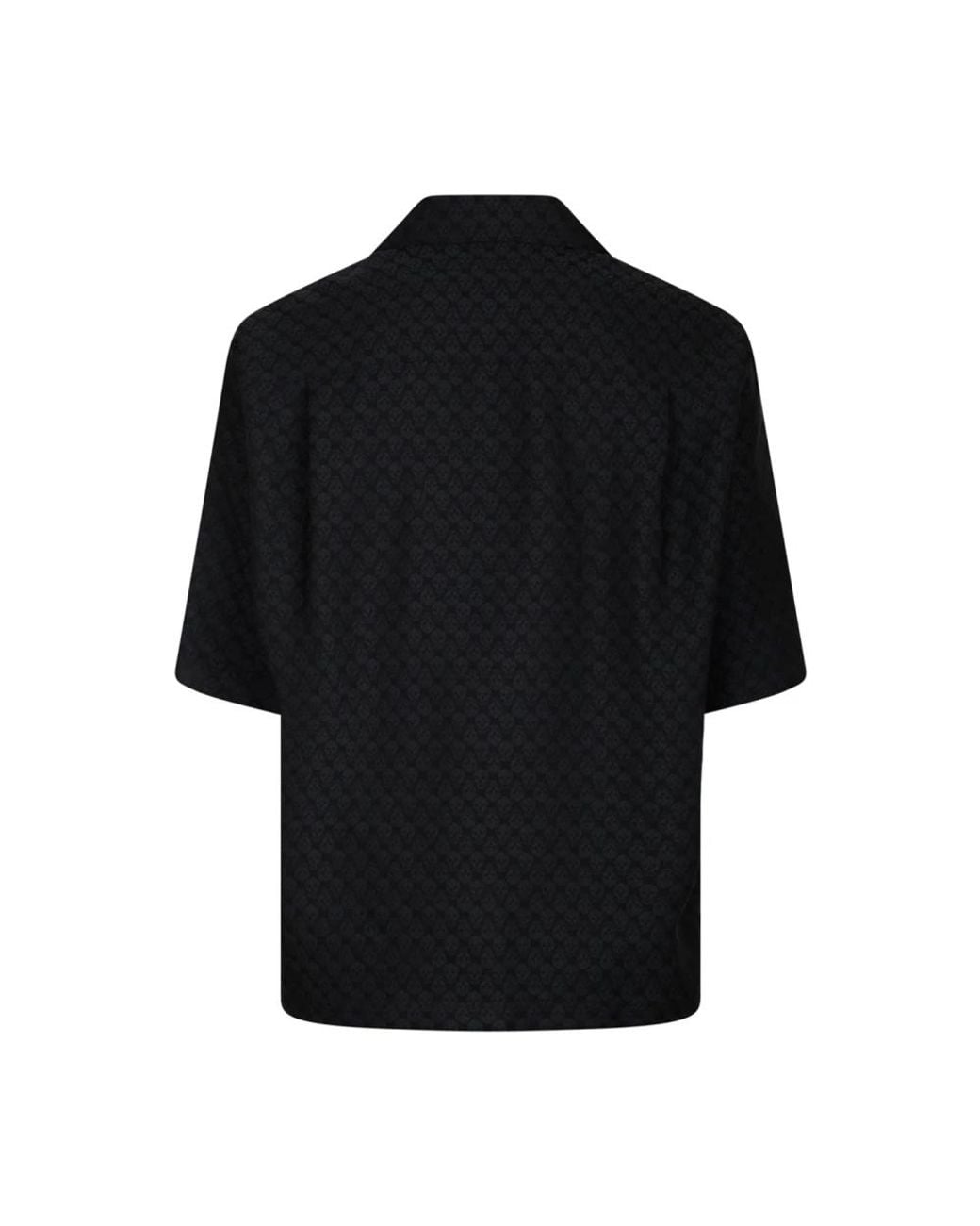 McQueen Black Short Sleeve Shirts for men