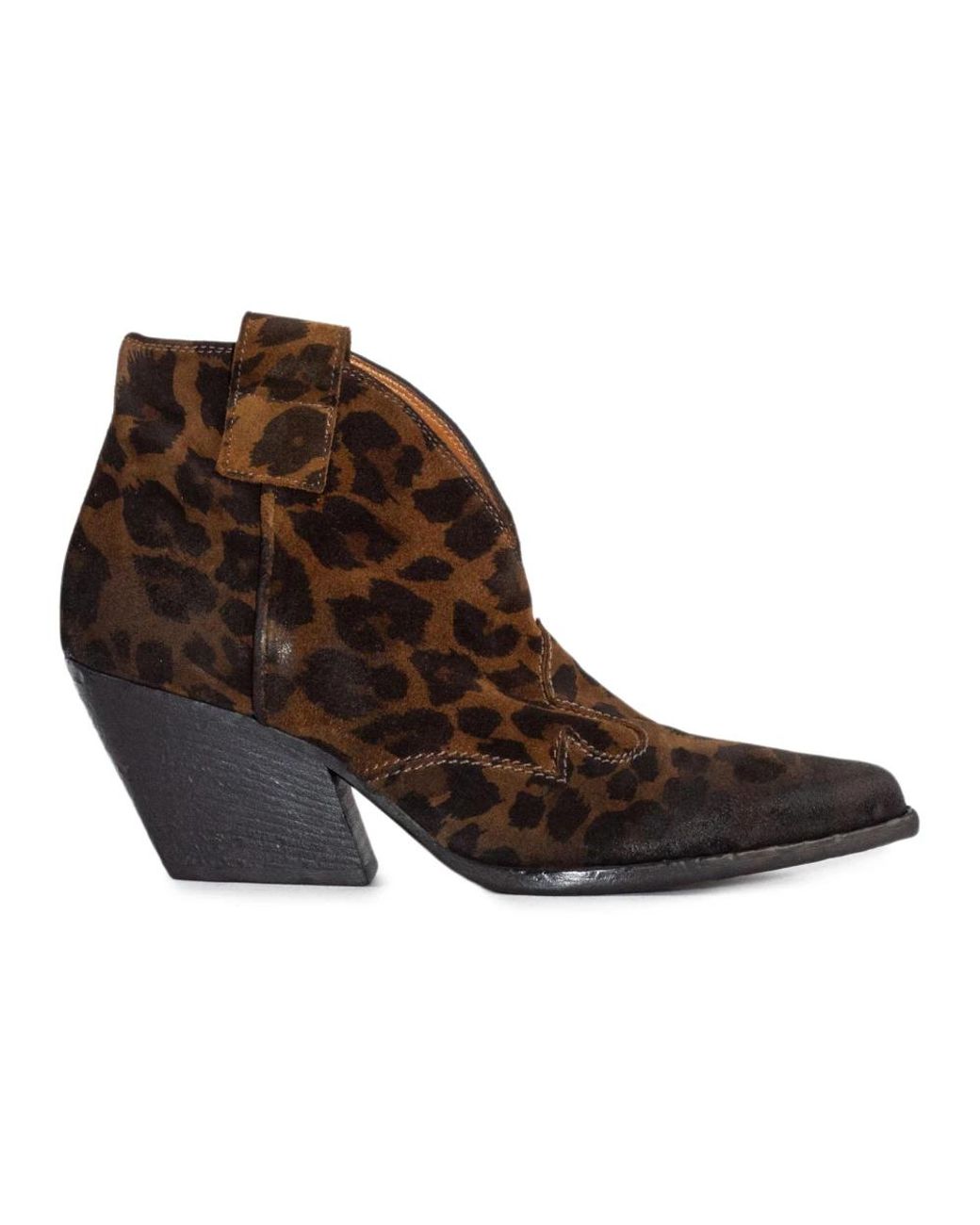 Elena Iachi Brown Cowboy & Biker Boots