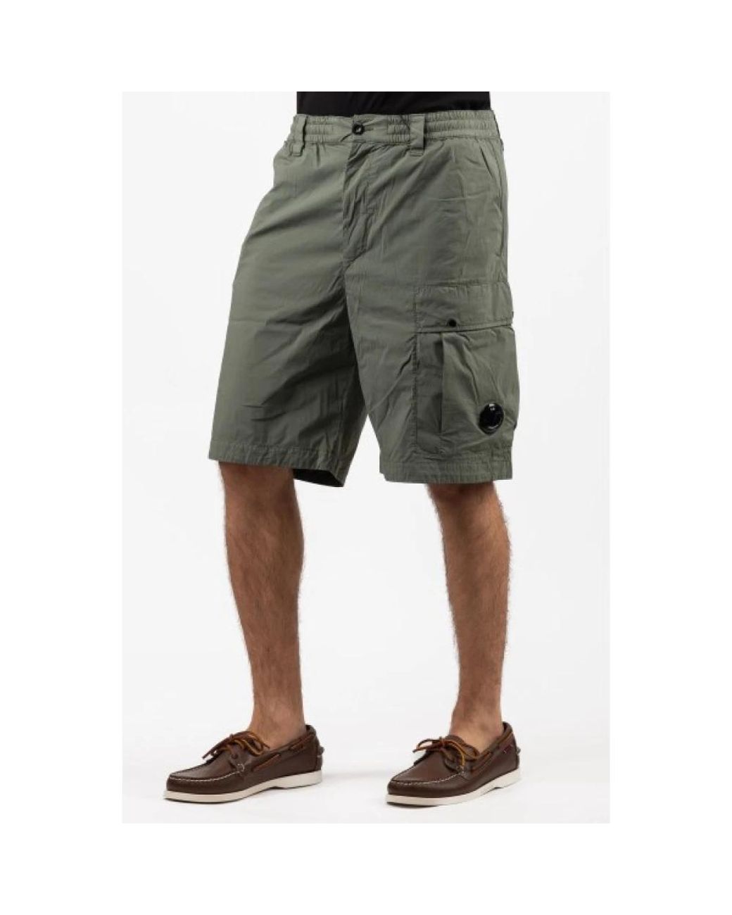 C P Company Green Casual Shorts for men
