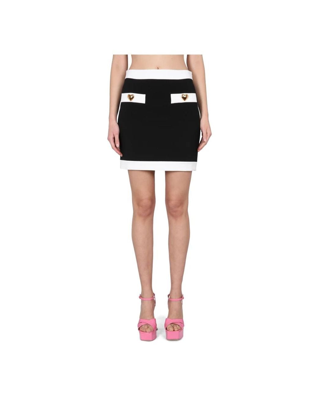 Moschino Black Short Skirts