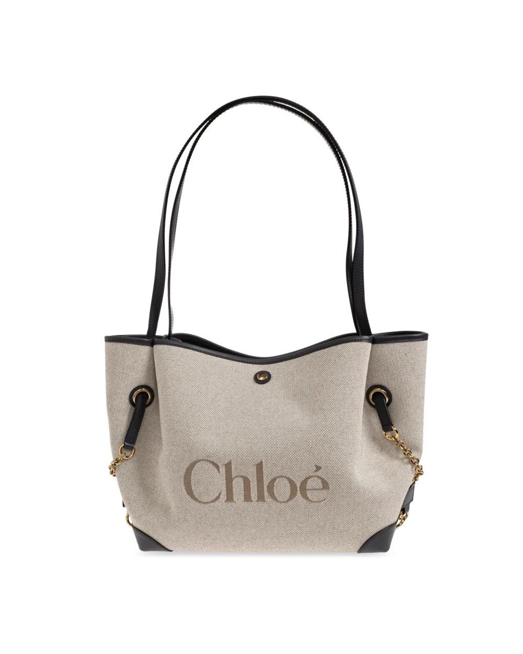 Chloé Gray Clover Tote Bag