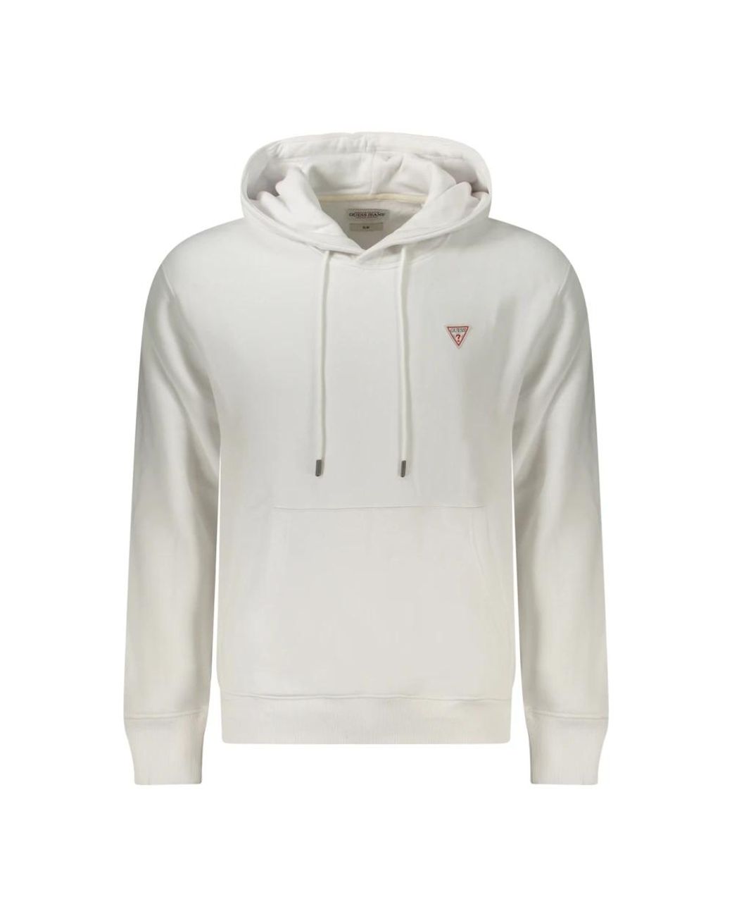 Guess Hoodies & Sweatvesten ,Wit ,Katoen Hoodie Met Lange Mouwen in het Gray voor heren