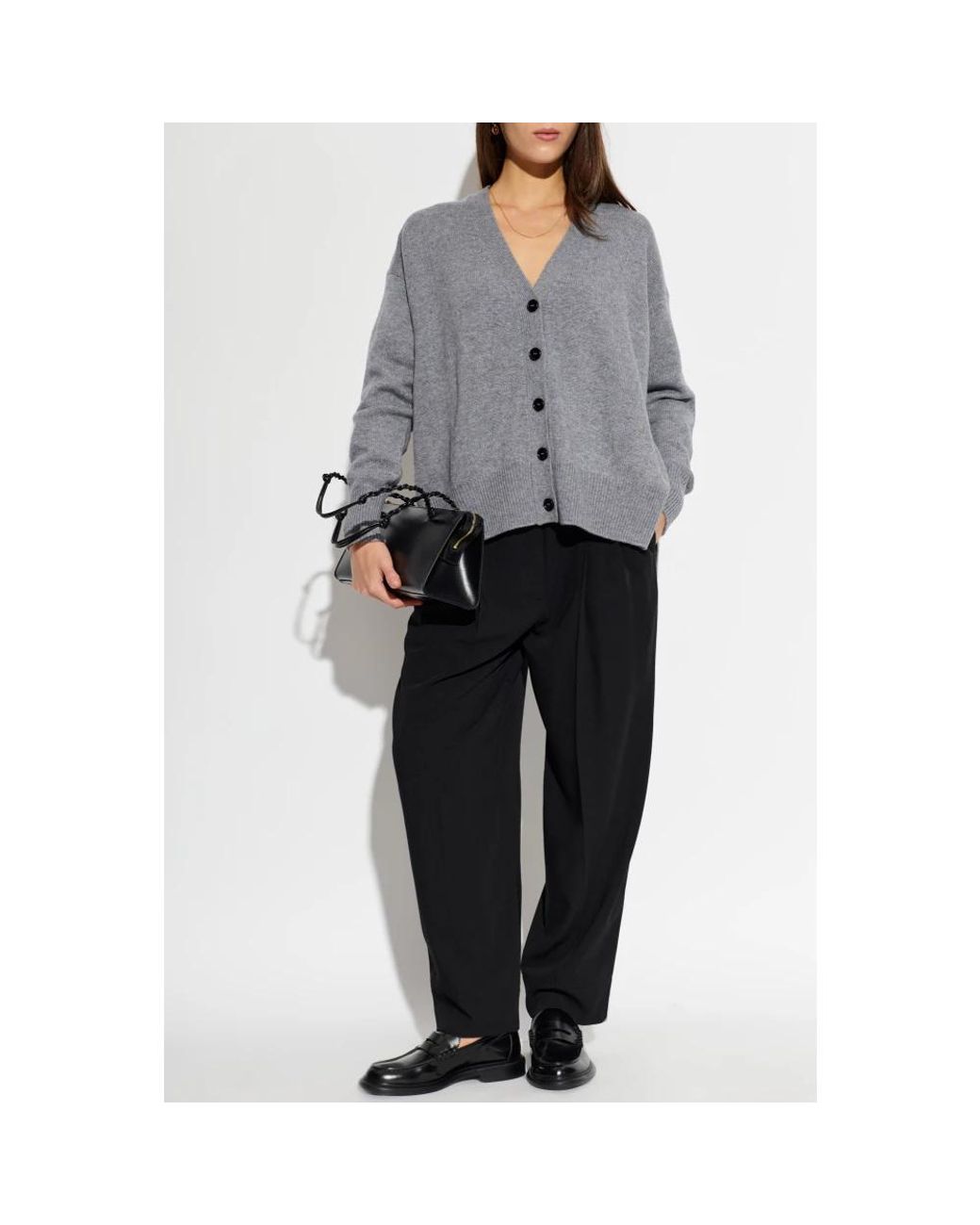 Jil Sander Gray Cashmere Knitwear