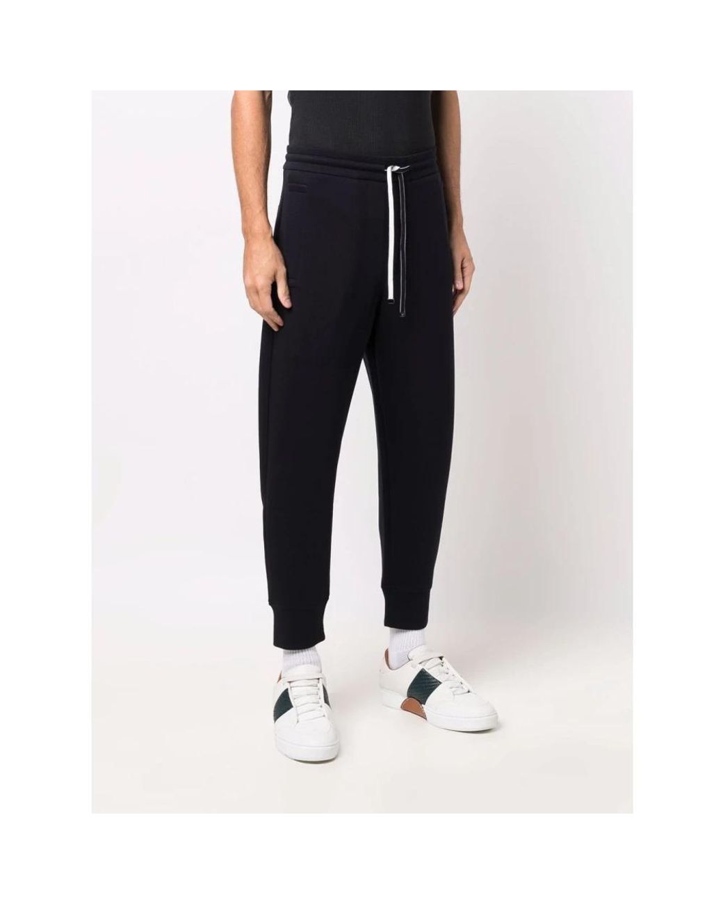 Emporio Armani Black Sweatpants for men