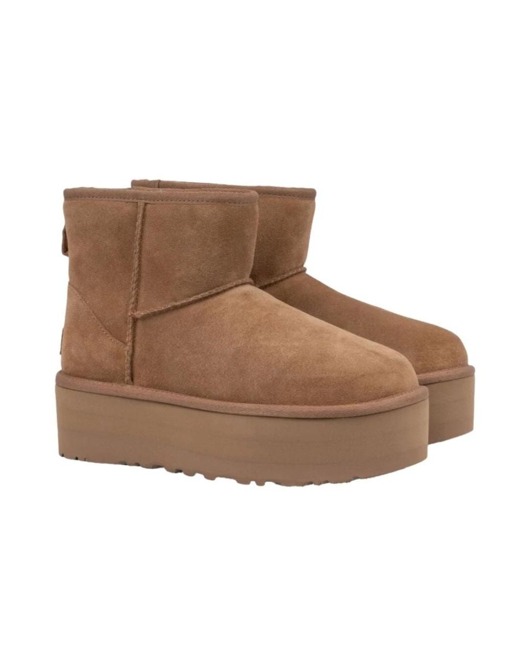 Classic mini platform stivali di Ugg in Brown