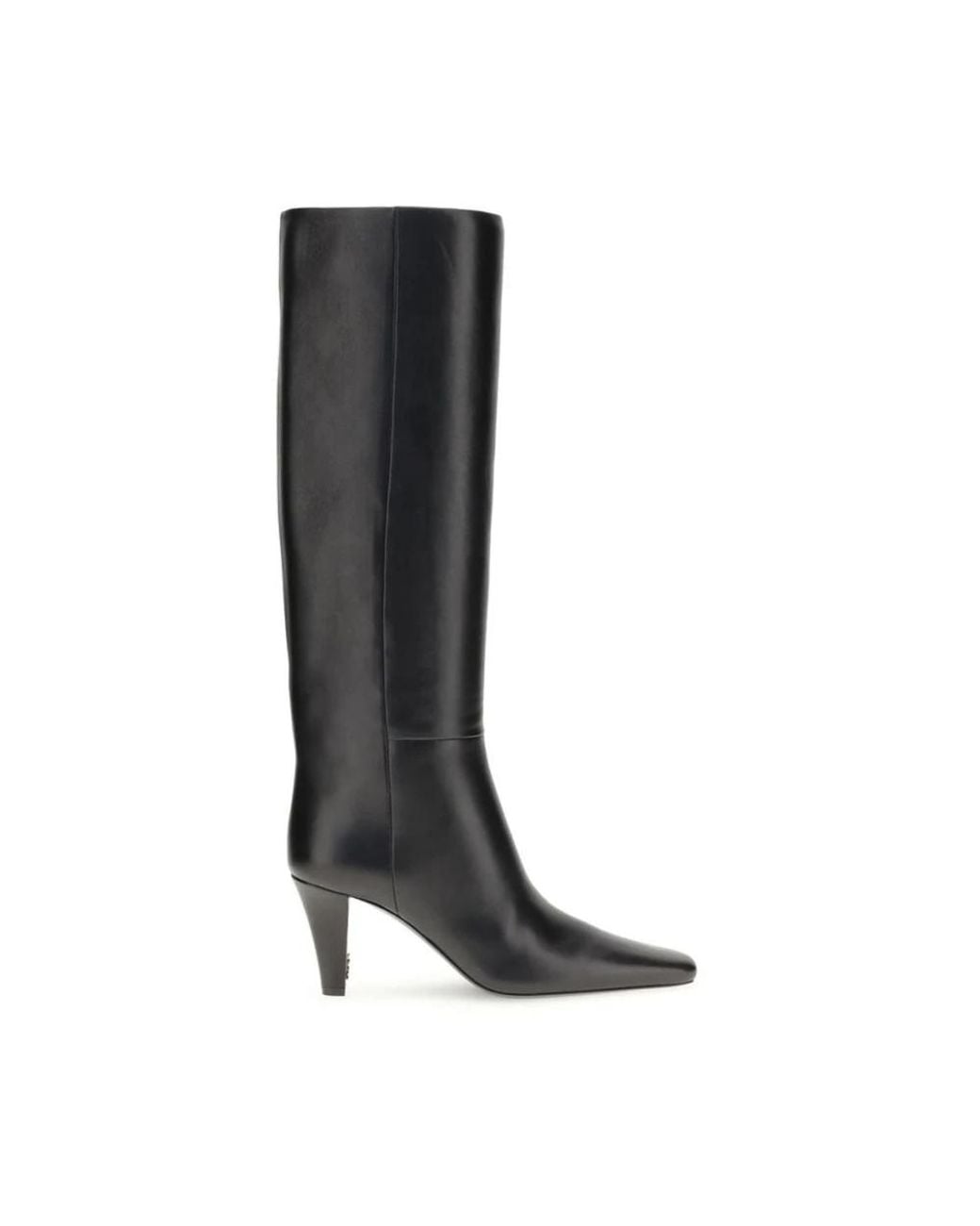 Saint Laurent Black Knee High Boots