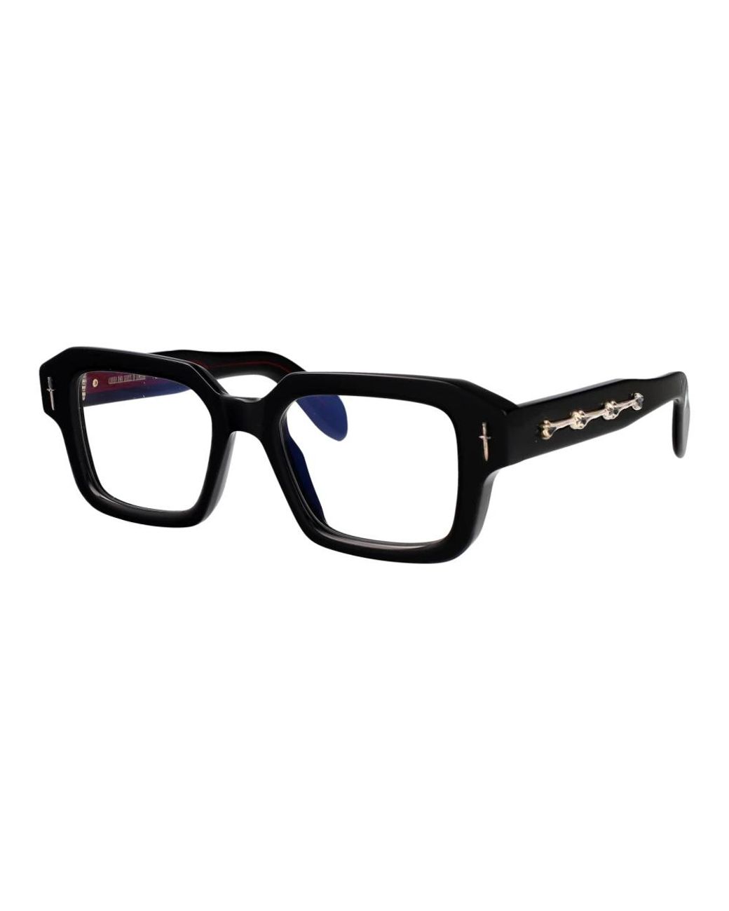 Cutler & Gross Black Bones Link Square Optical