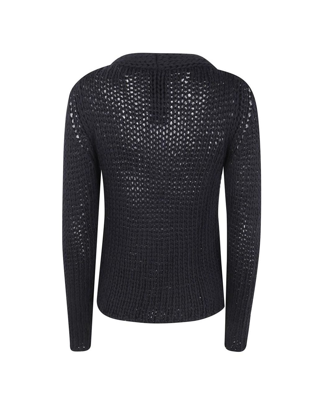 SAPIO Black V-Neck Knitwear