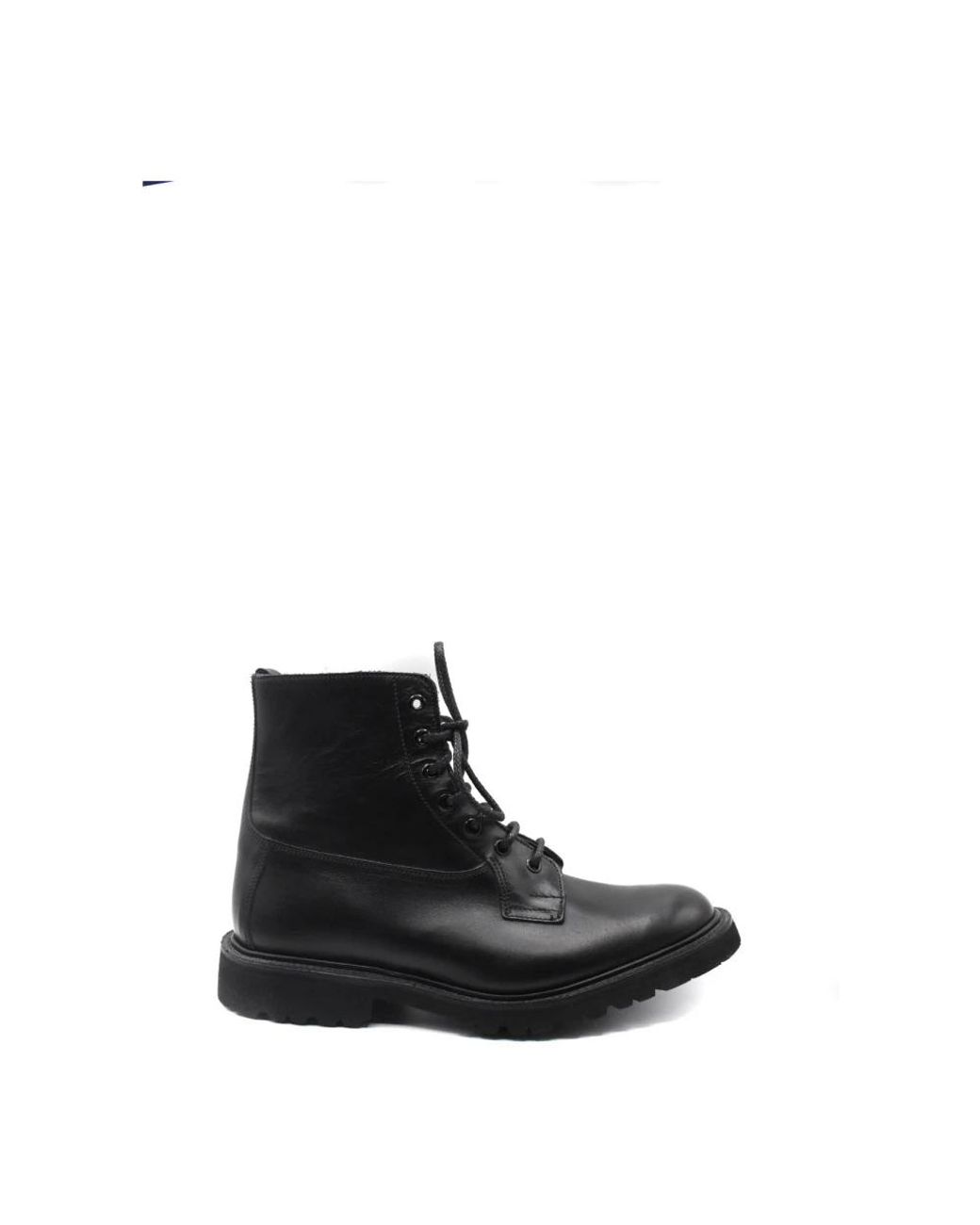 Tricker's Black Lace-Up Boots for men