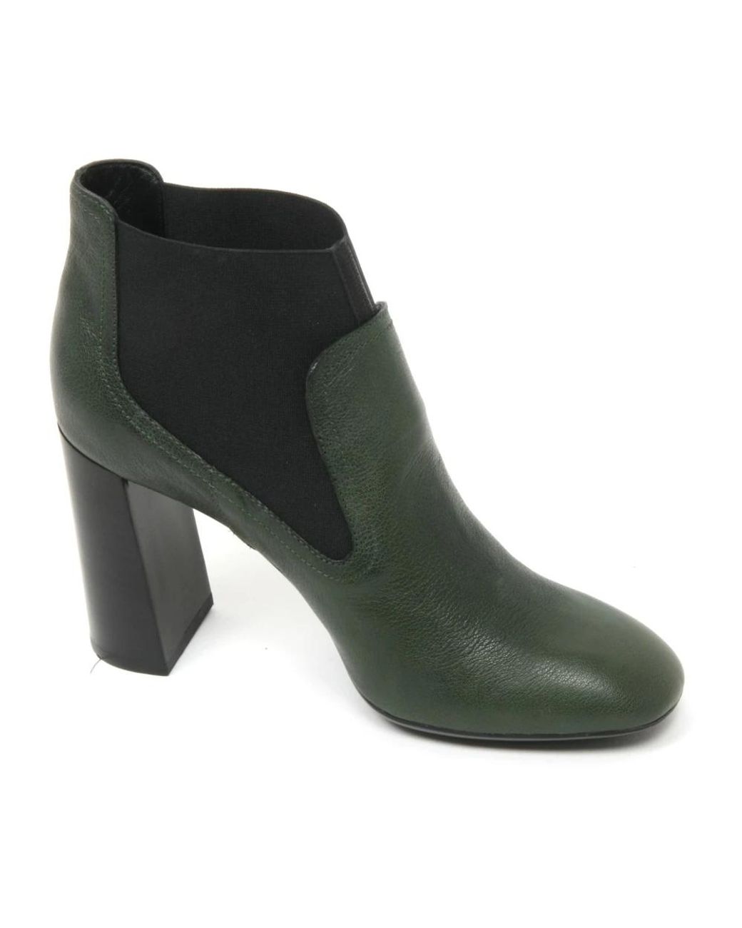 Tod's Green Heeled Boots