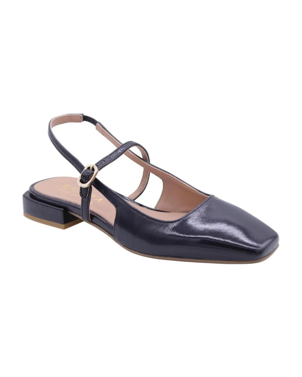 Scapa Blue Ballerina Shoes