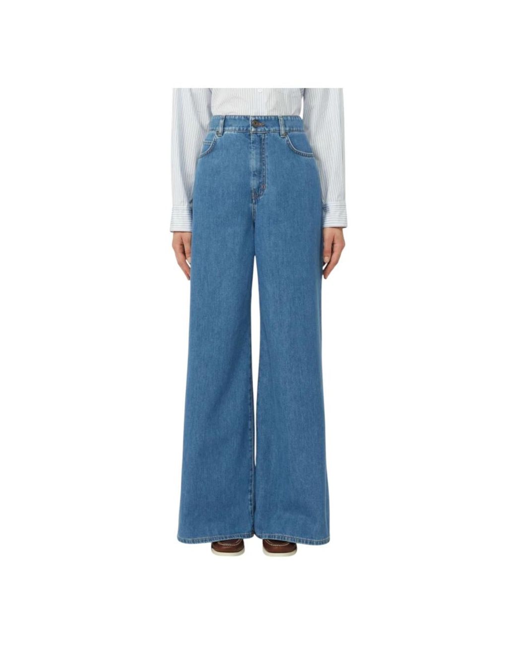 Weekend by Maxmara Blue Wide Jeans
