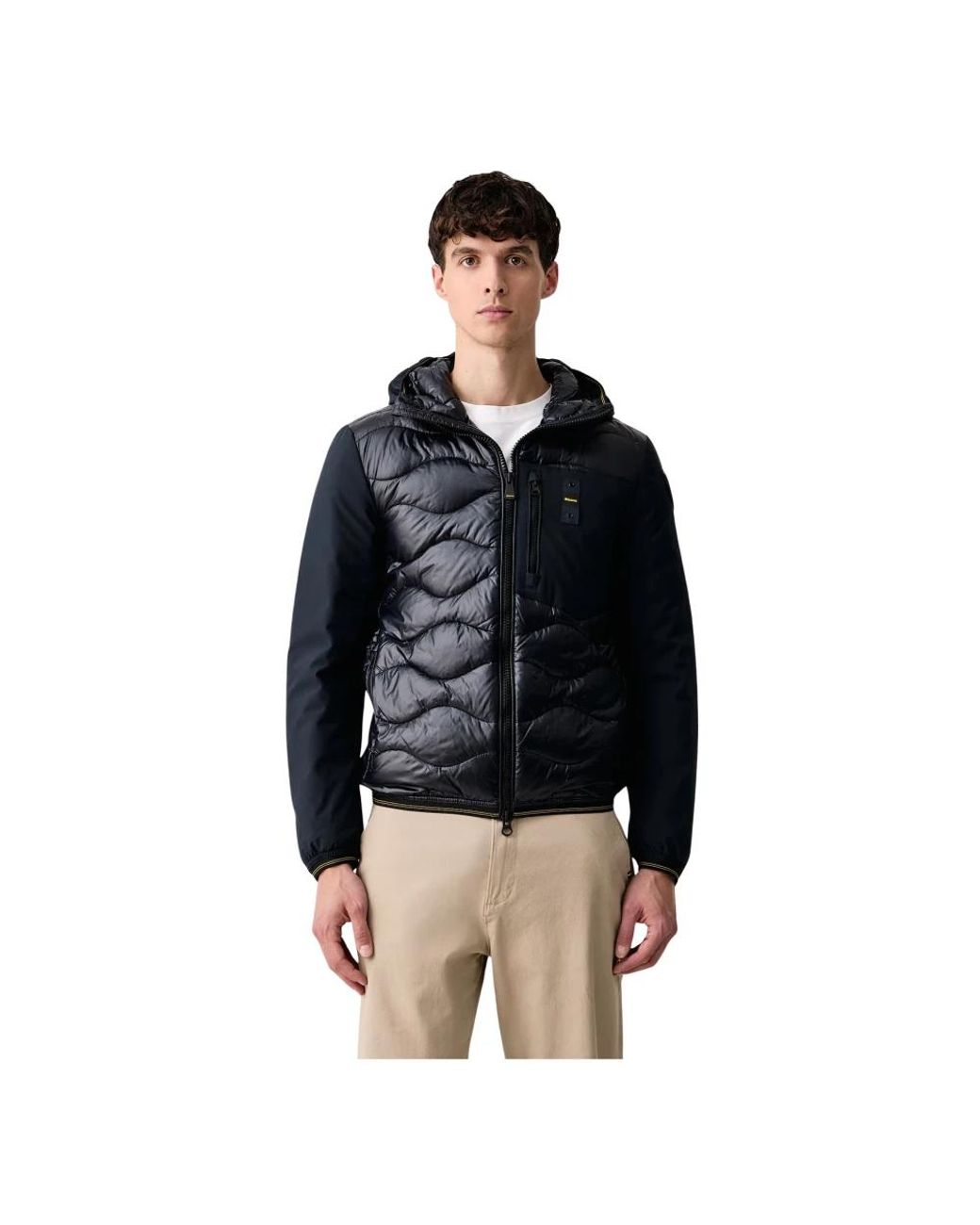 Blauer Jassen ,Blauw ,Polyester Albert Jas in het Black voor heren