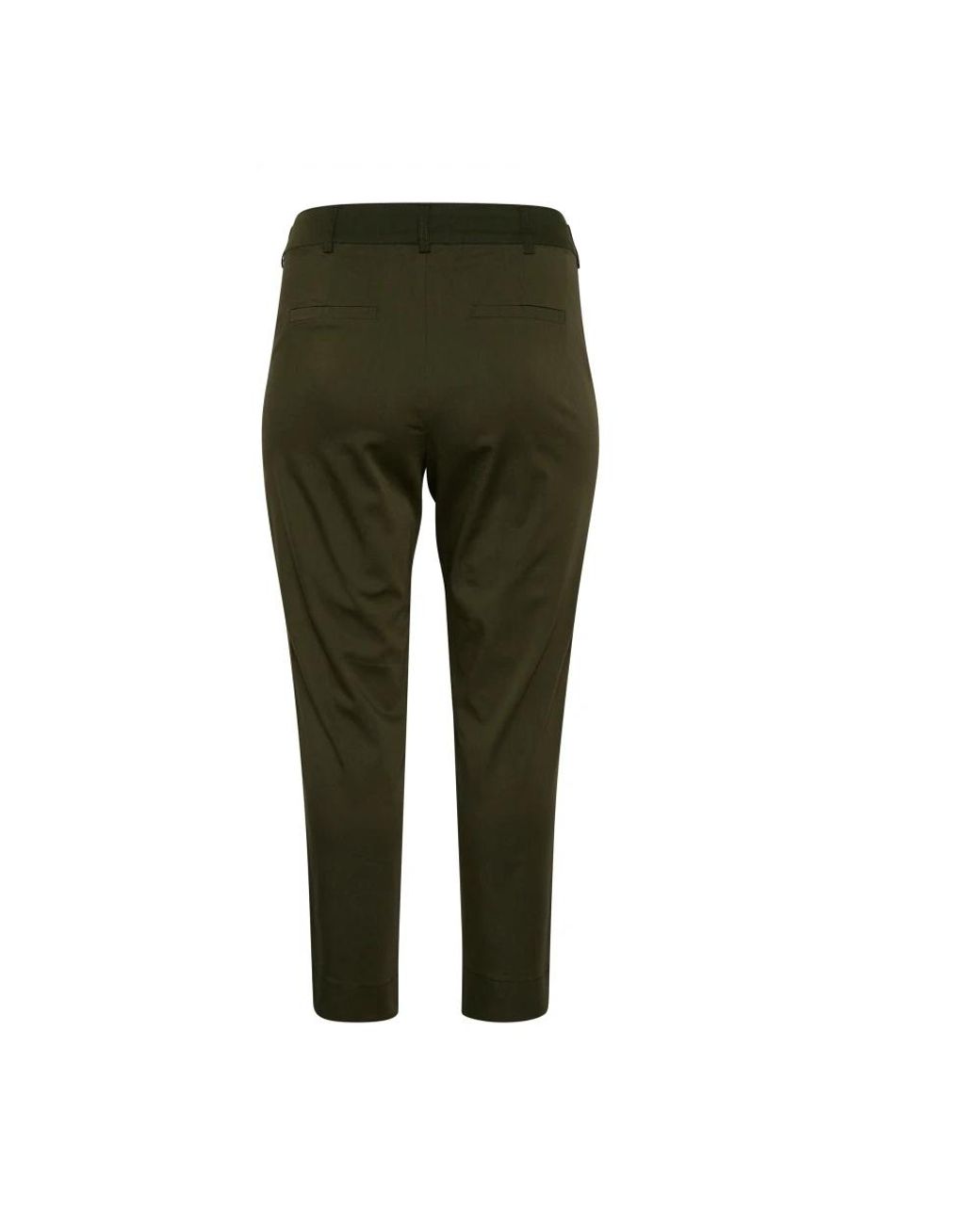 Cropped Trousers Kaffe de color Green
