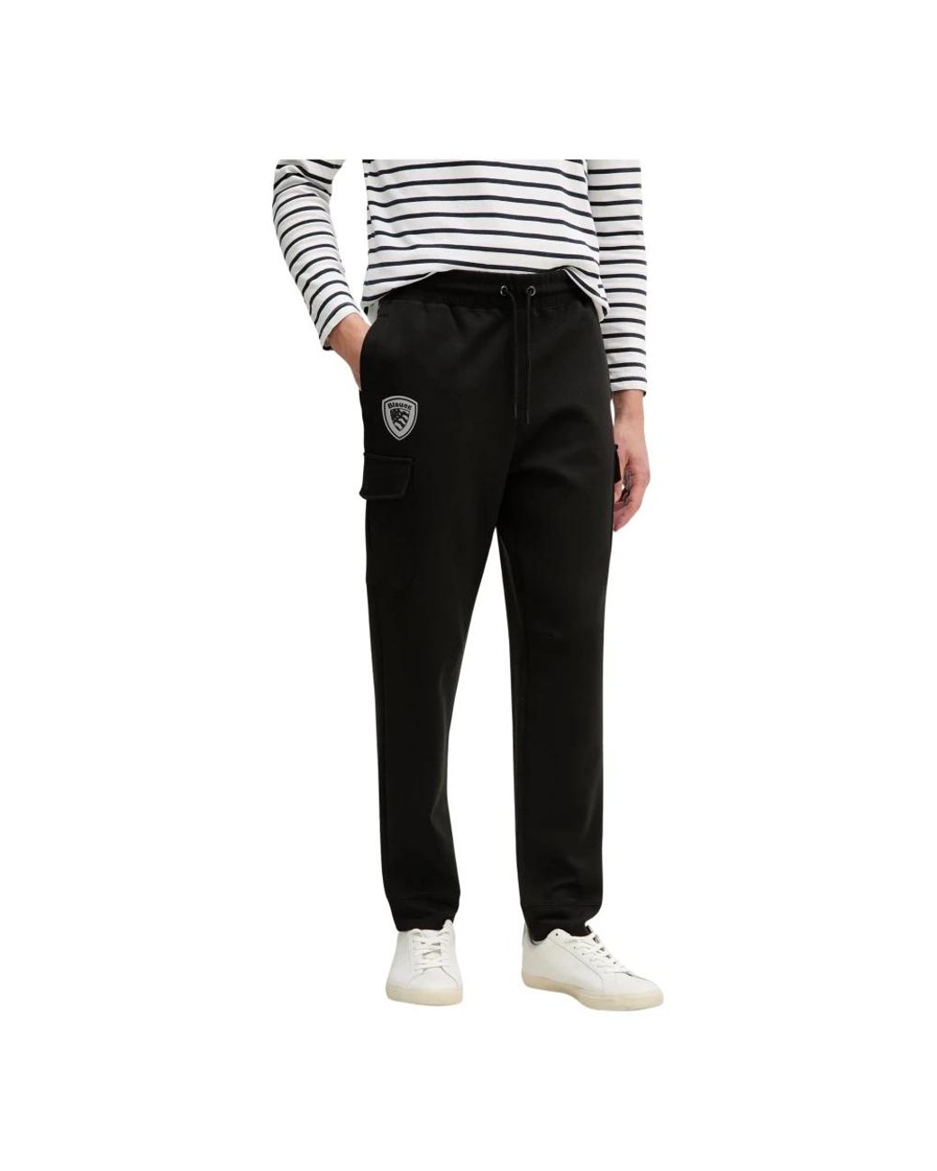 Blauer Olneys Sweatpants in Black für Herren