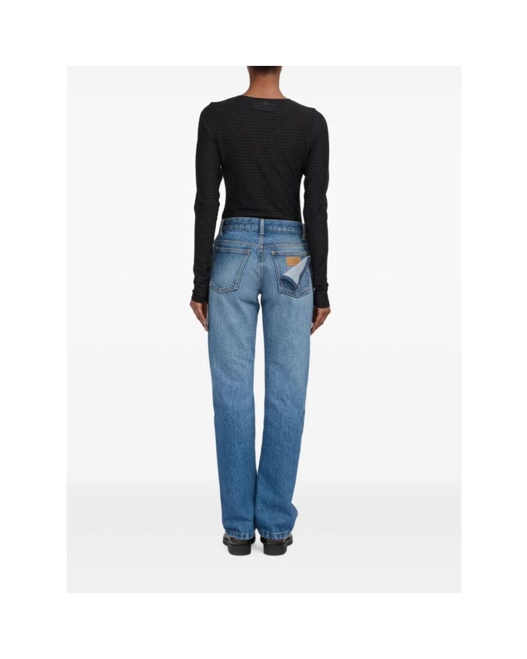 MM6 by Maison Margiela Blue Straight Fit Jeans