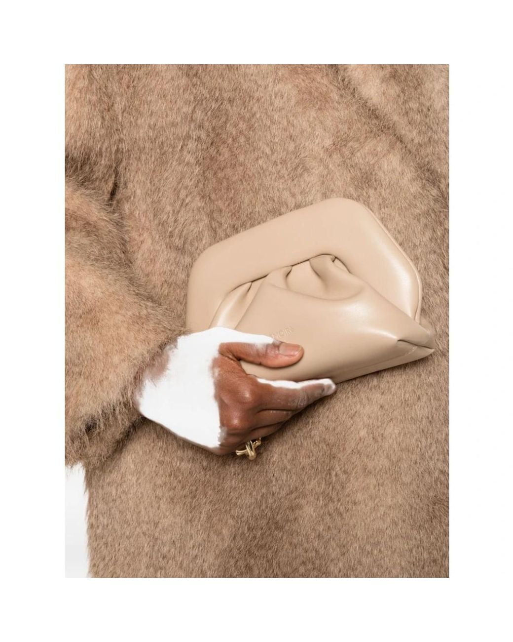 Clutches THEMOIRÈ de color Natural