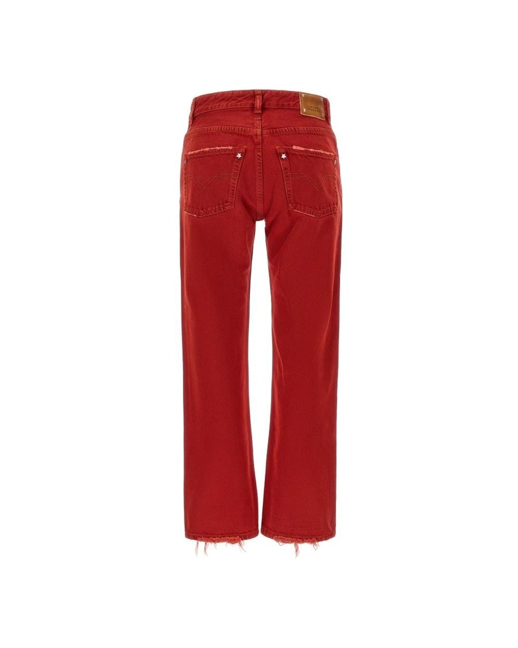 Isabel Marant Red Cropped Jeans