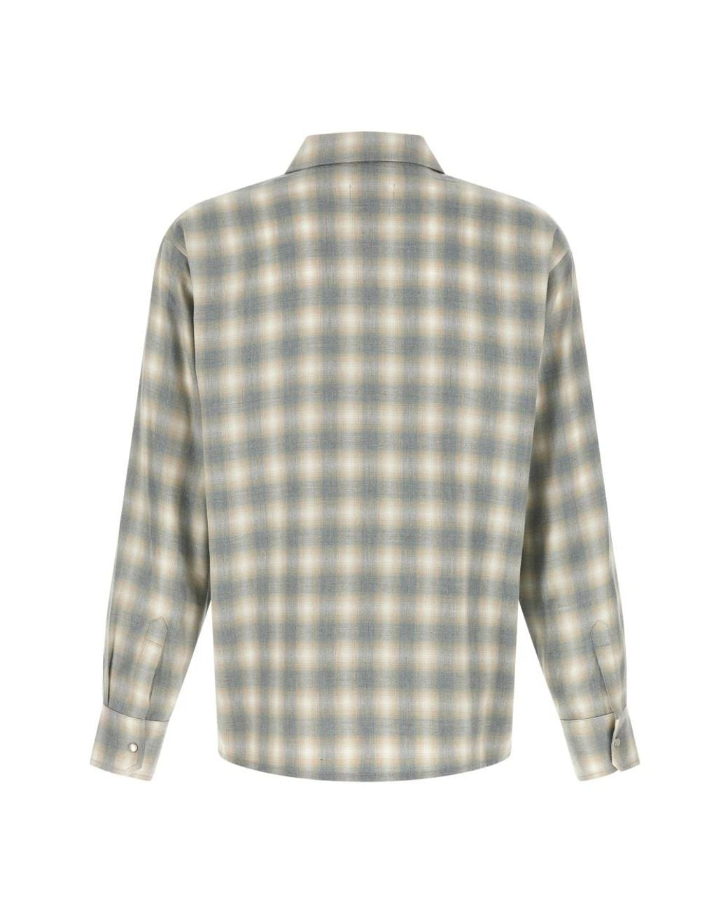 Second/Layer Gray Casual Shirts for men