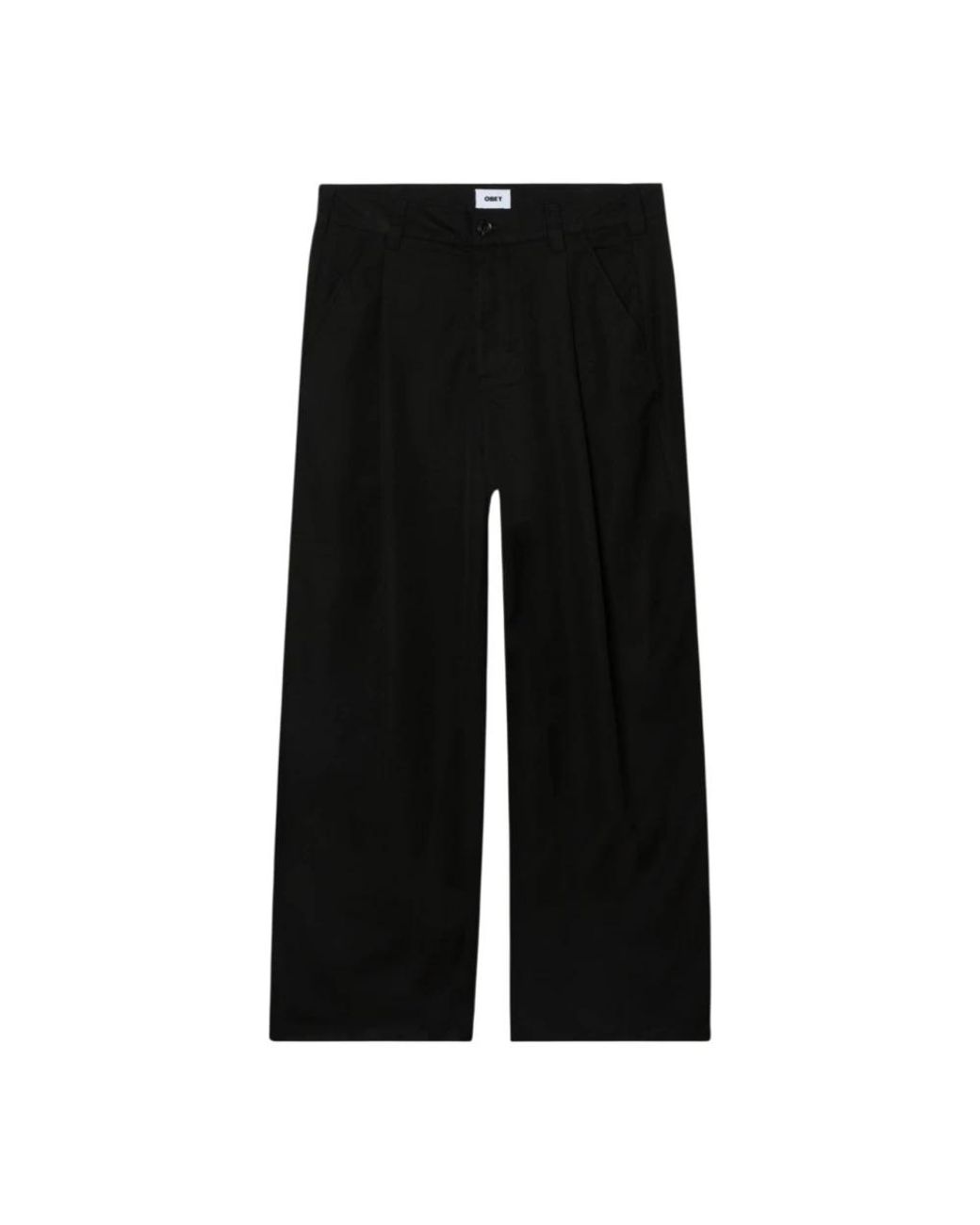 Obey Otis Pleated Pant in het Black voor heren