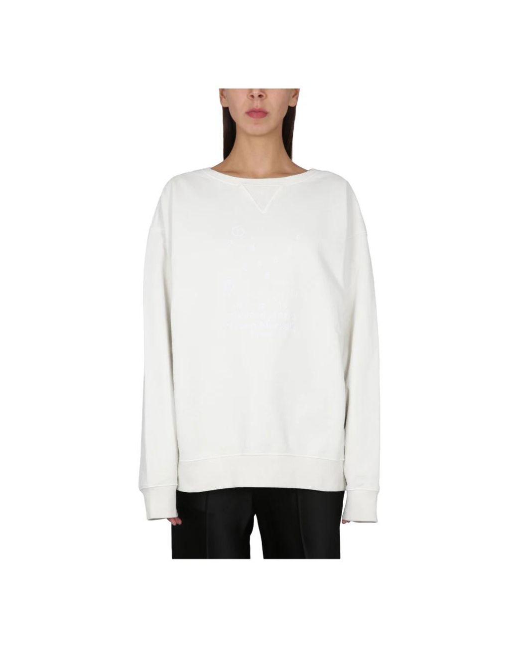 Maison Margiela White Sweatshirts