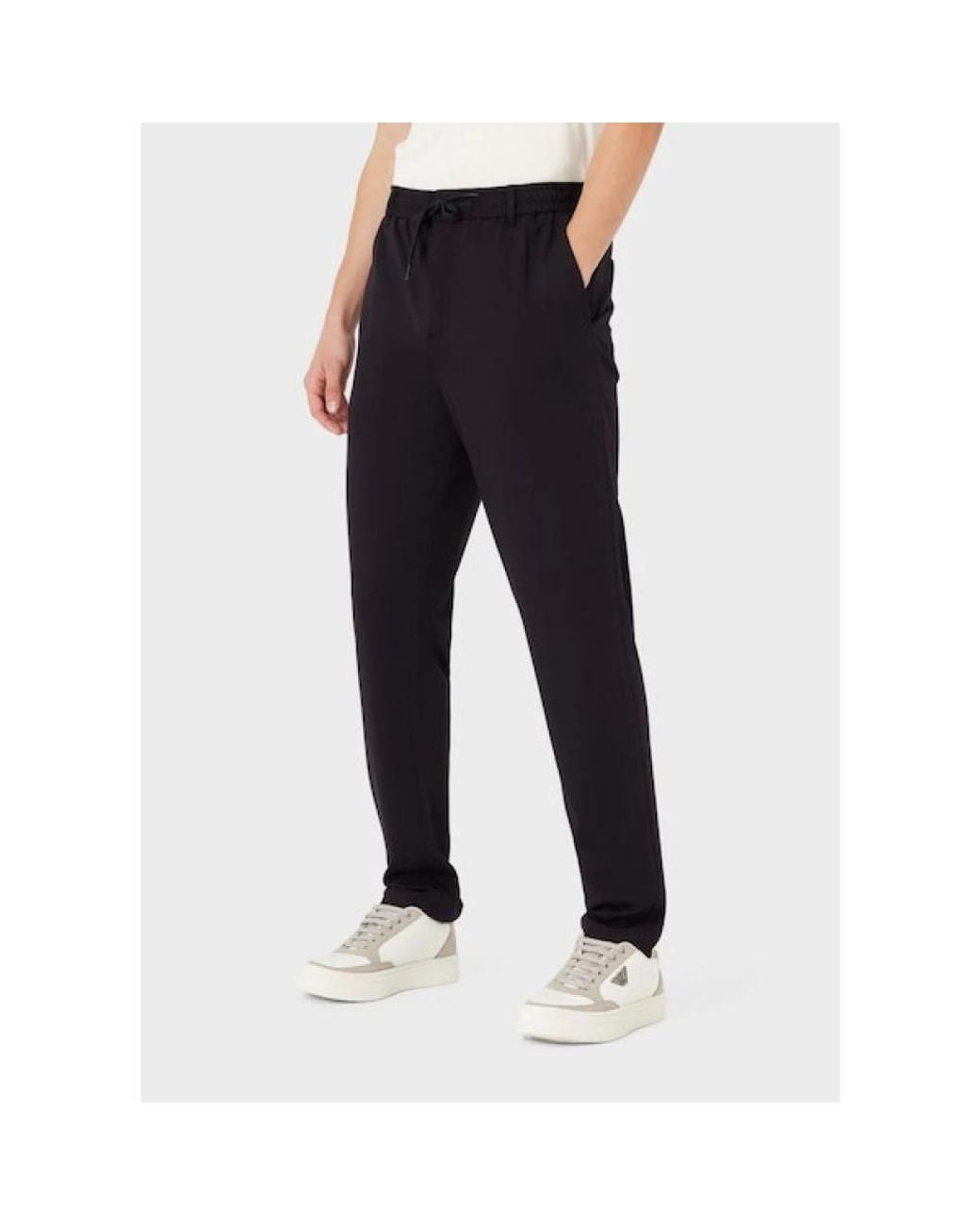 Emporio Armani Blue Sweatpants for men
