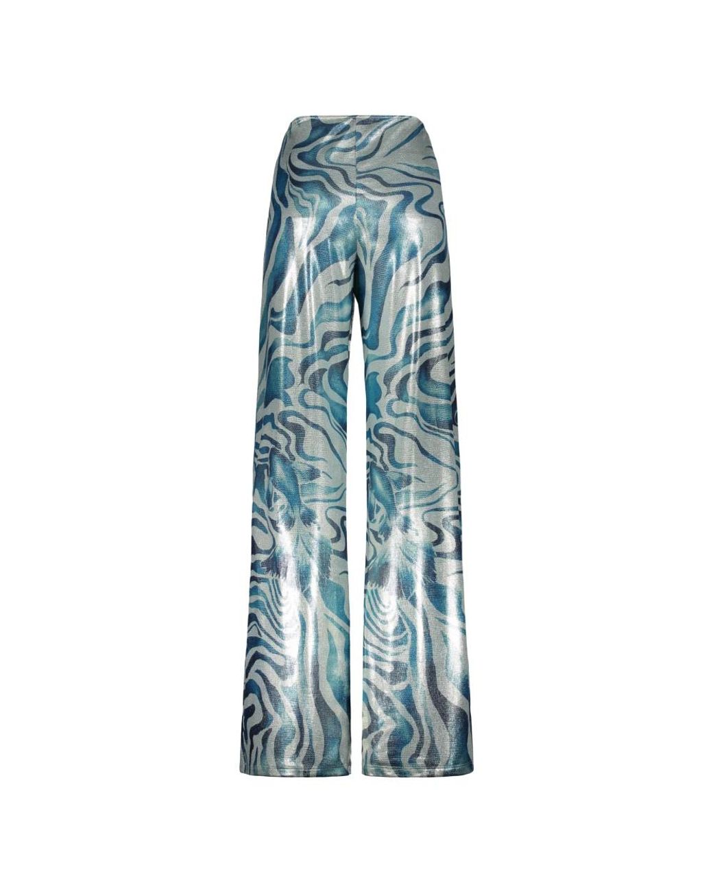 Alberta Ferretti Blue Wide Trousers