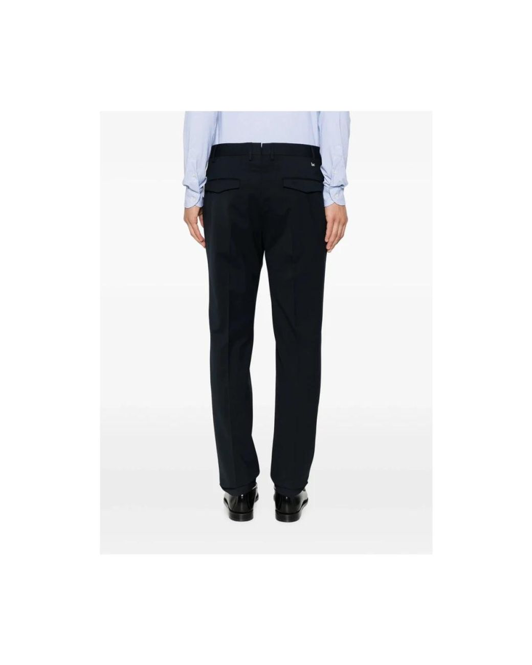 PT Torino Black Suit Trousers for men