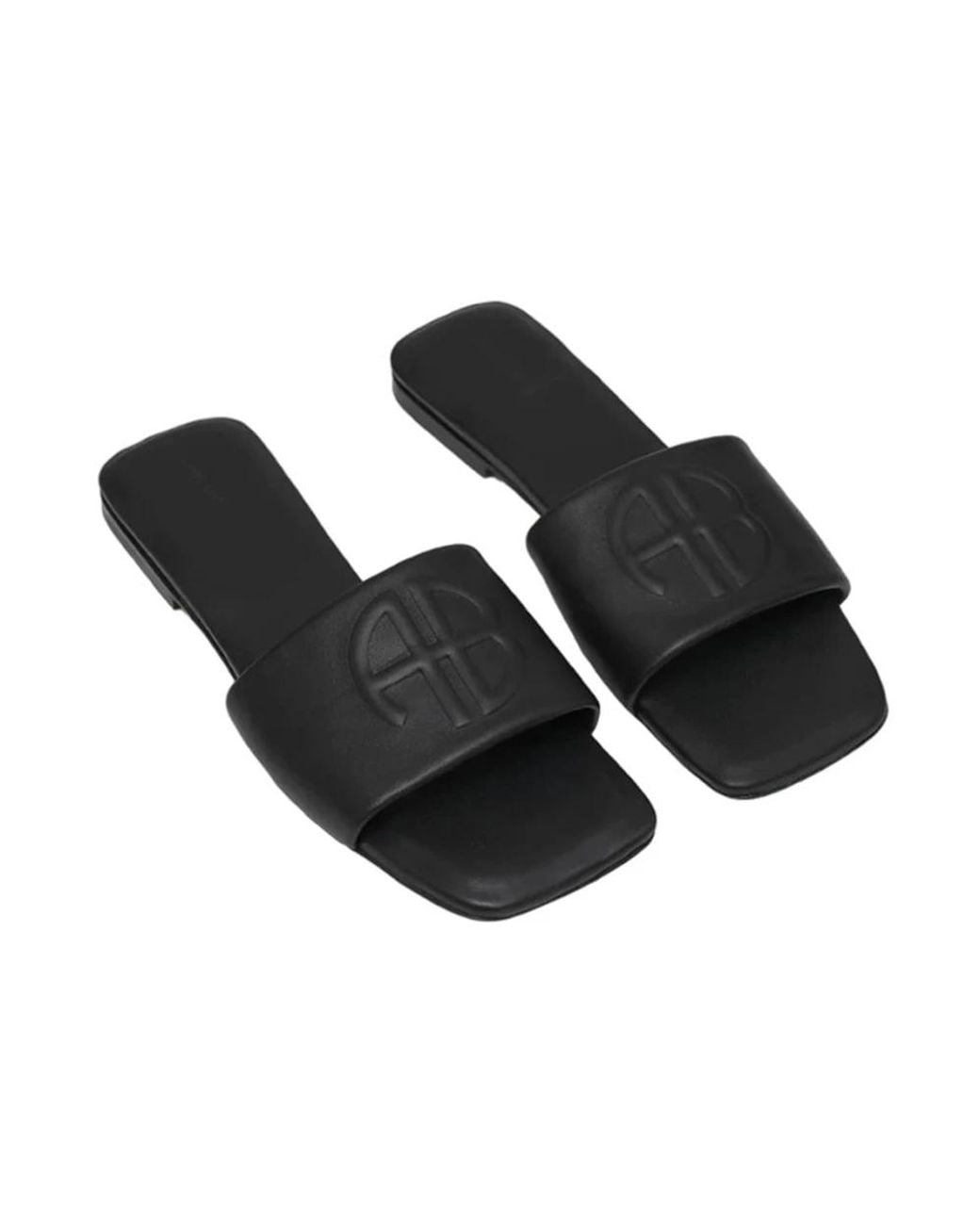 Anine Bing Black Sliders
