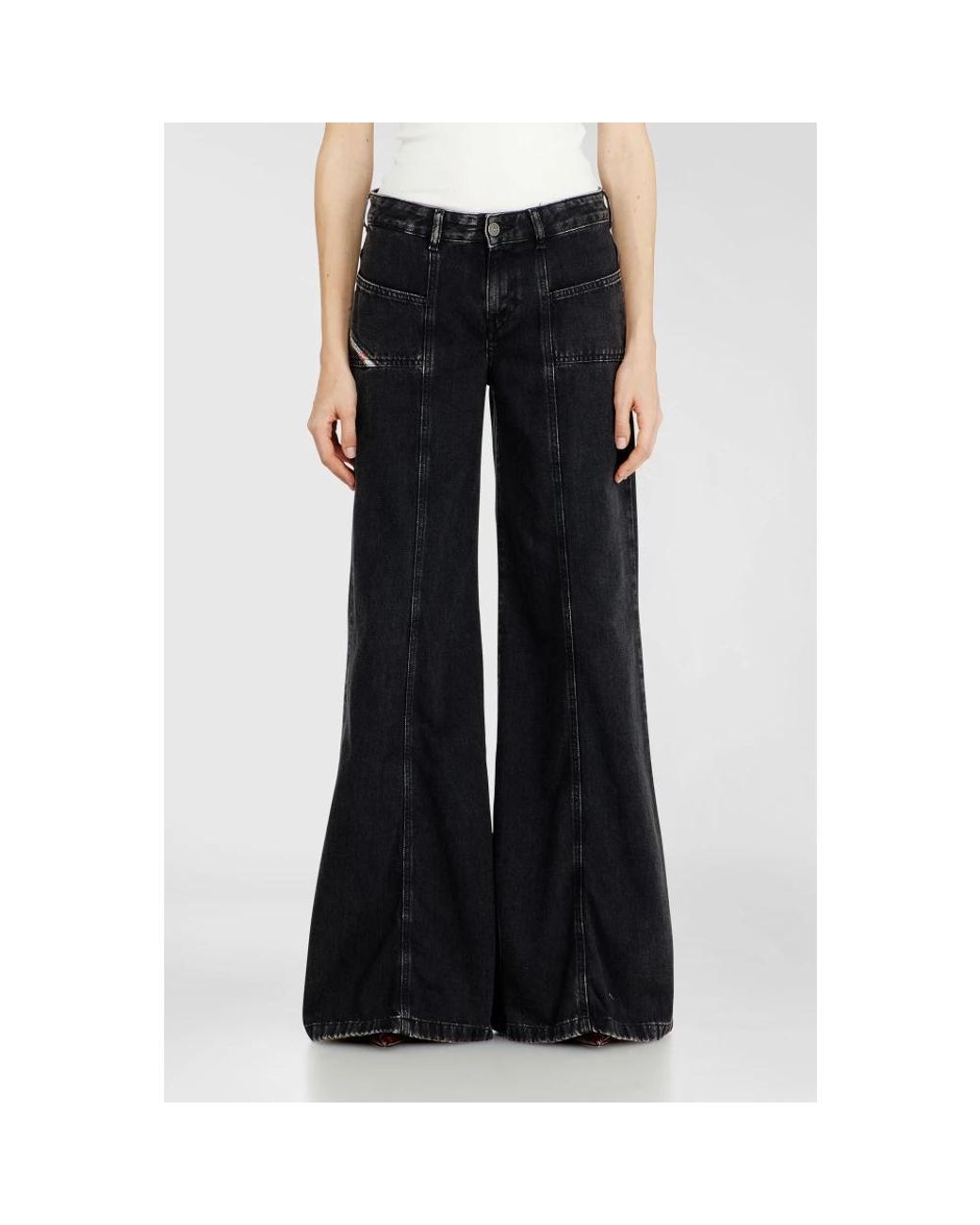 DIESEL Black Wide Jeans