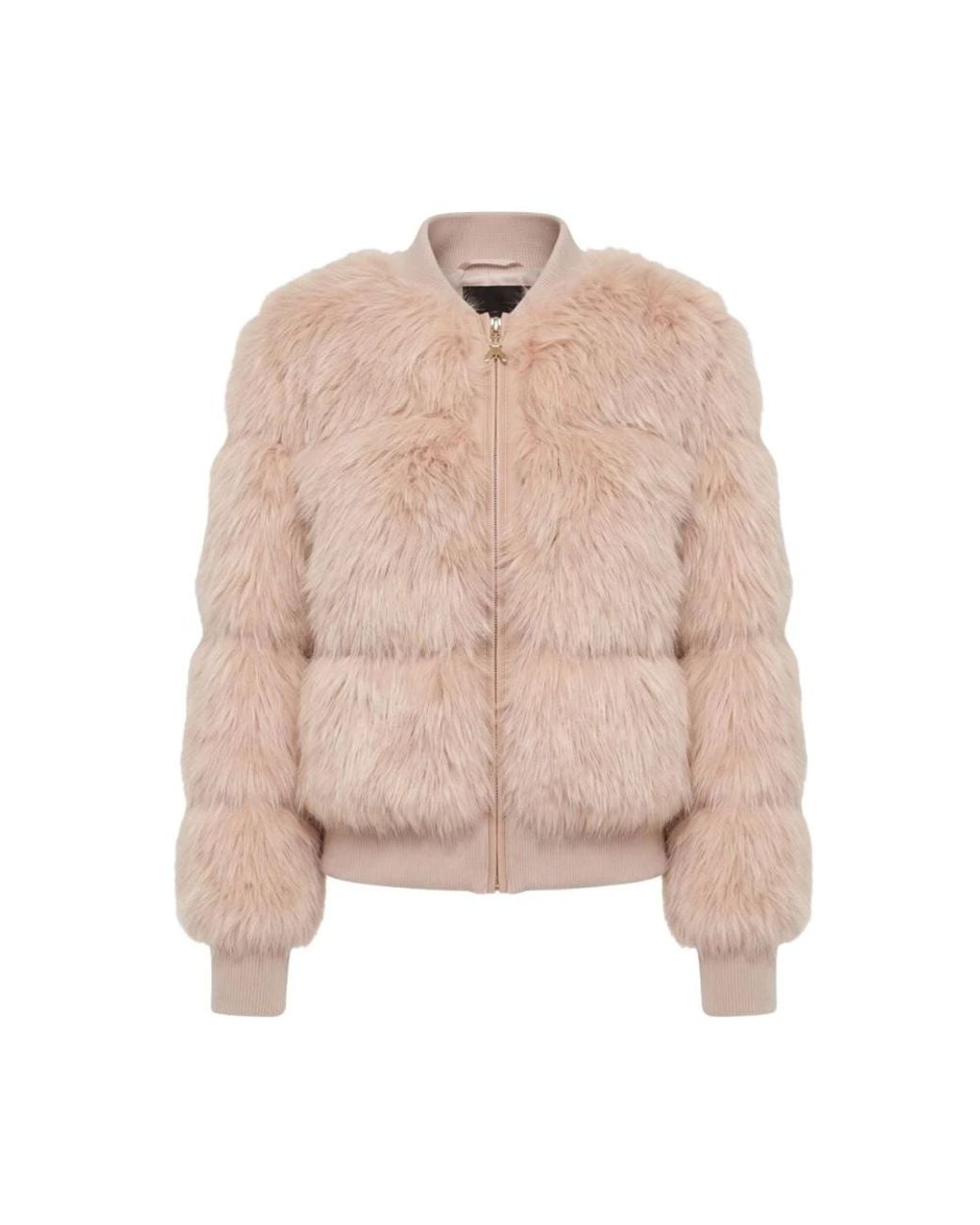 Patrizia Pepe Pink Faux Fur & Shearling Jackets