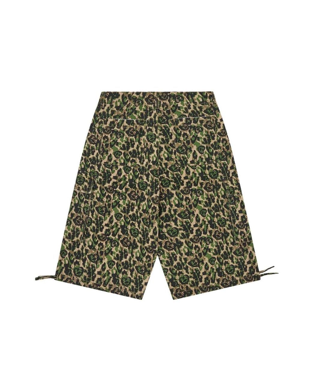 ICECREAM Green Casual Shorts for men