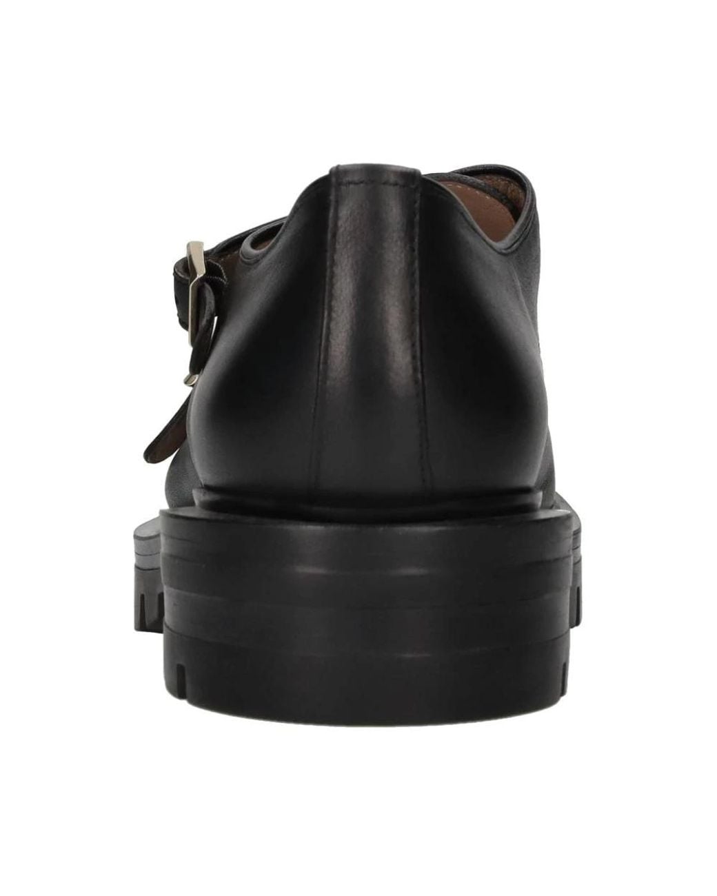 Santoni Black Flat Shoes