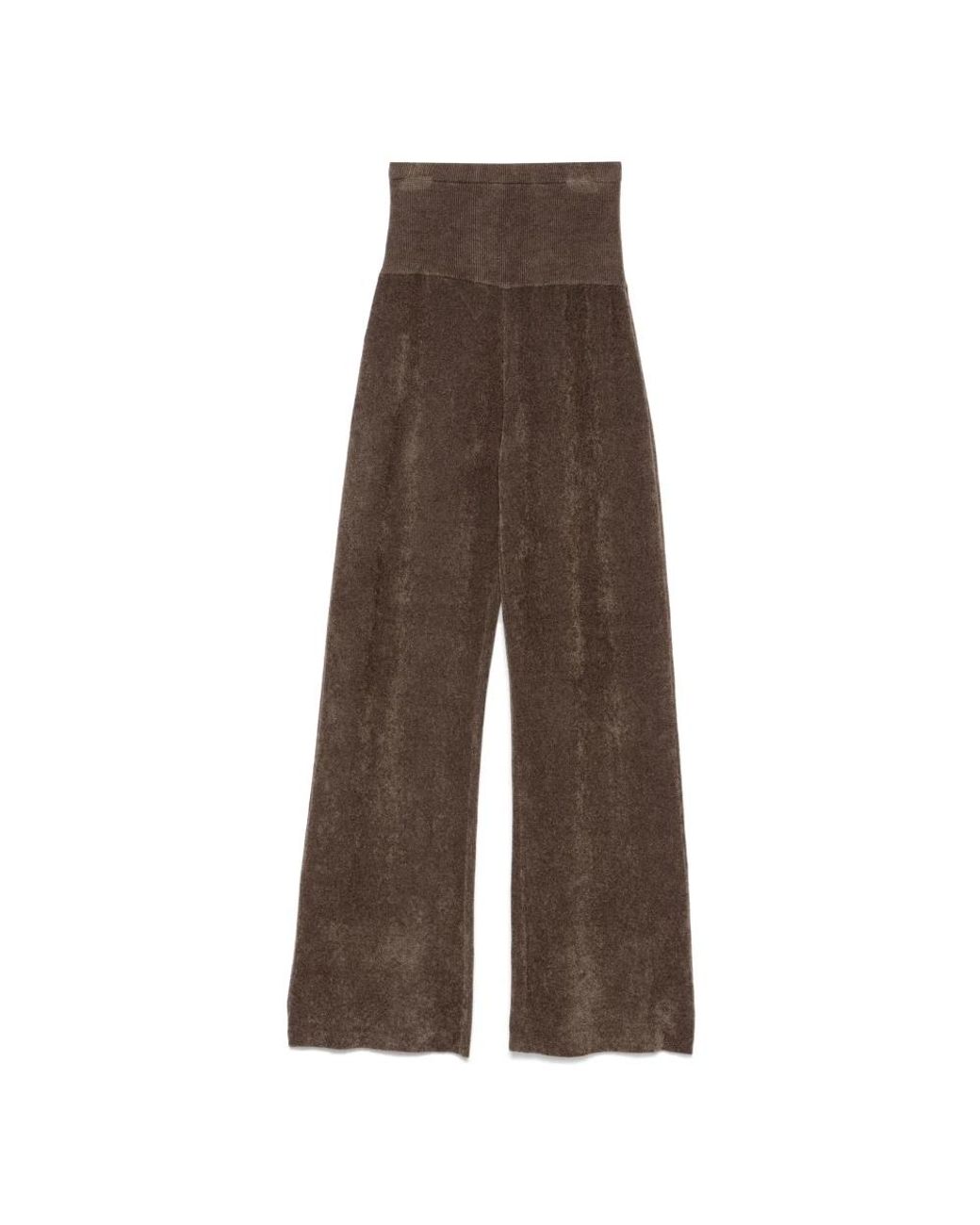 AYA MUSE Brown Wide Trousers