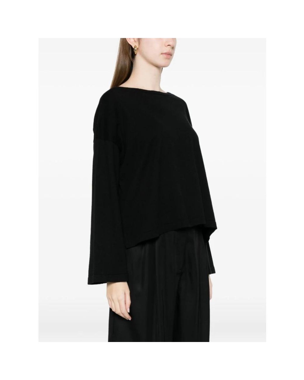 C.T.Plage Black Round-Neck Knitwear