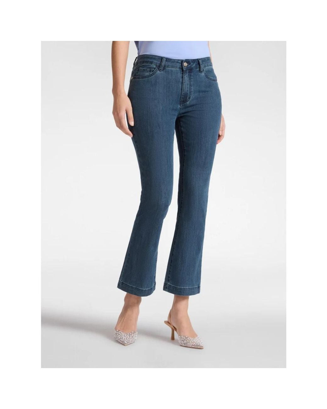 Elena Miro Blue Flare Jeans