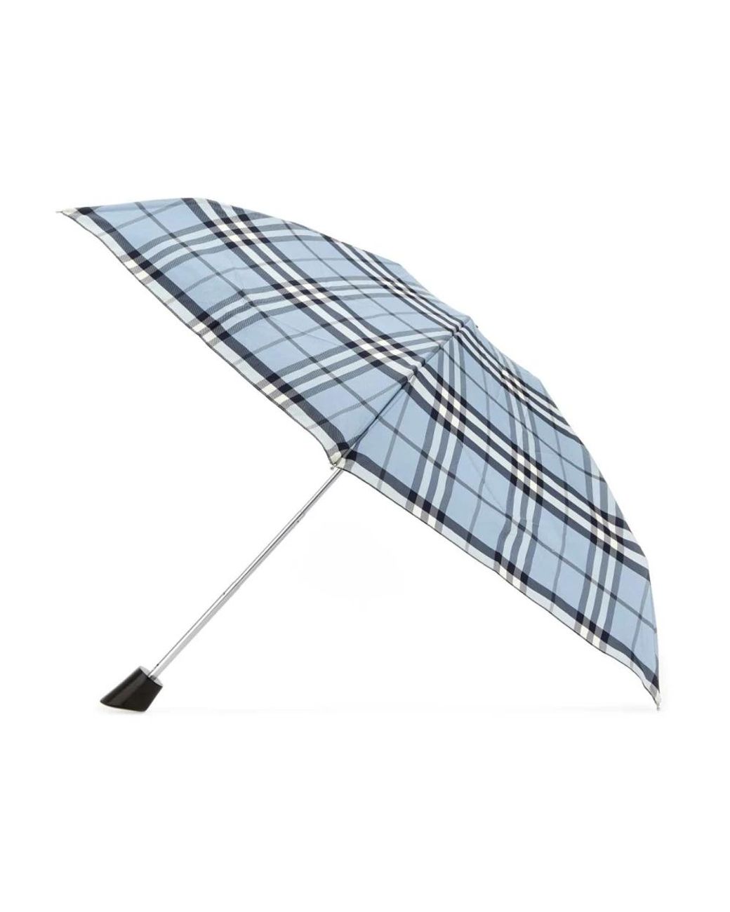 Burberry Check Opvouwbare Paraplu in het Blue