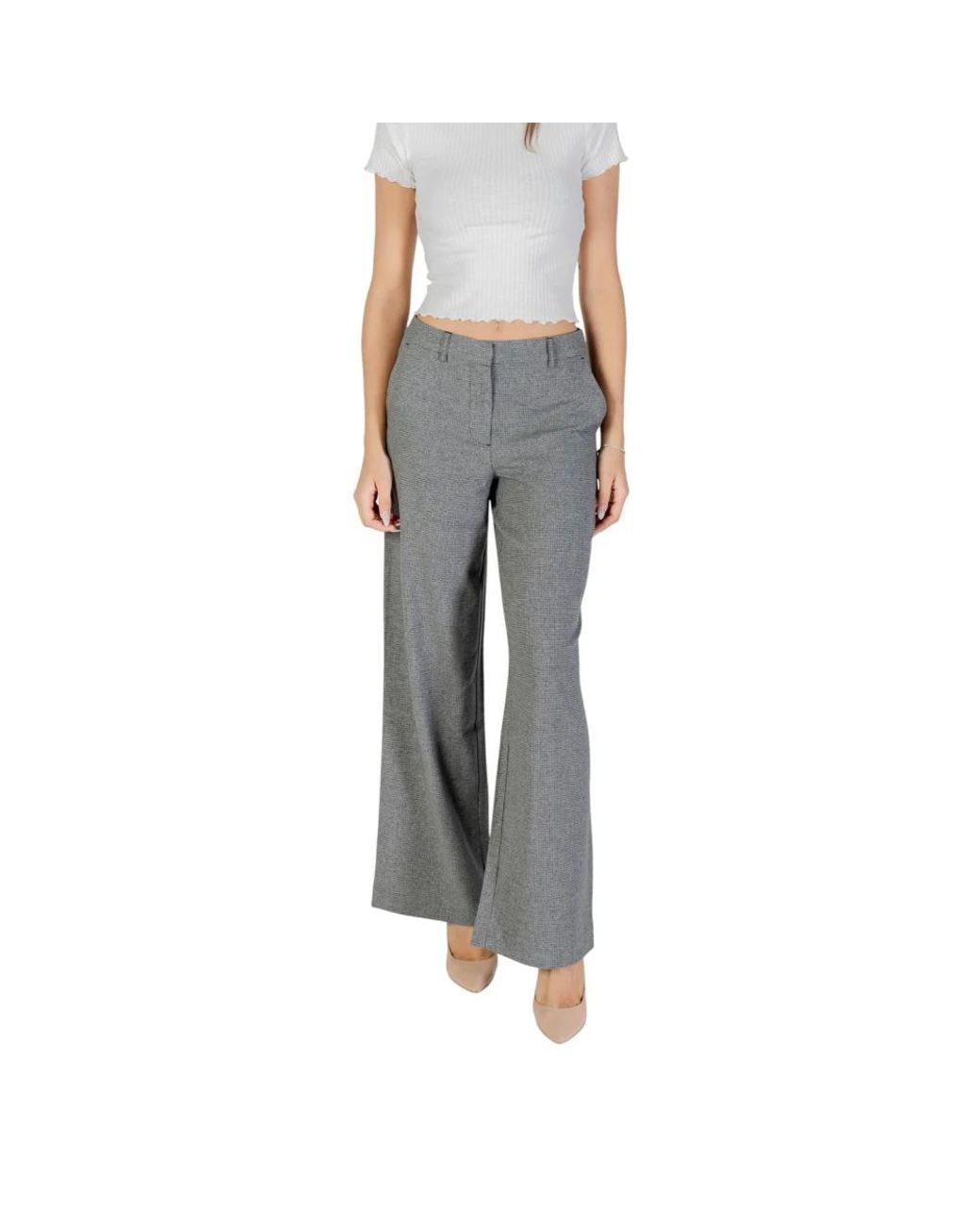 ONLY Gray Wide Trousers