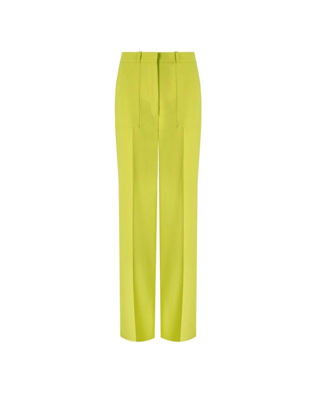 Elisabetta Franchi Yellow Cedar Wide Leg Pants