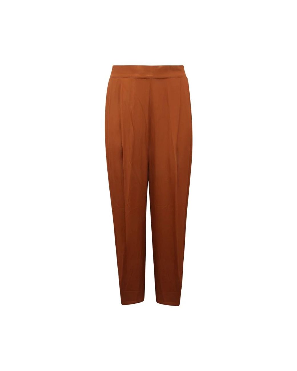 EMMA & GAIA Brown Tapered Trousers