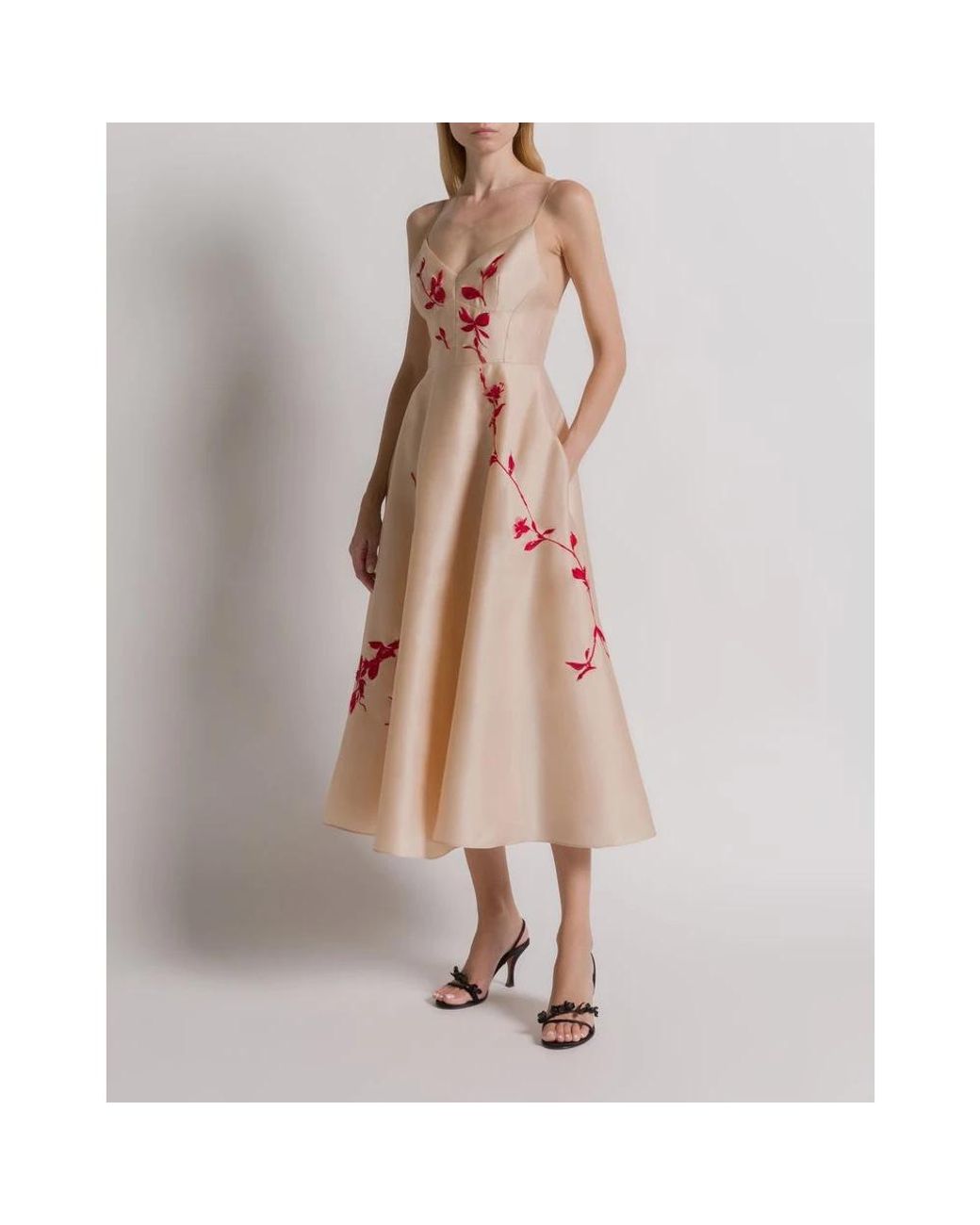 Alberta Ferretti Pink Midi Dresses