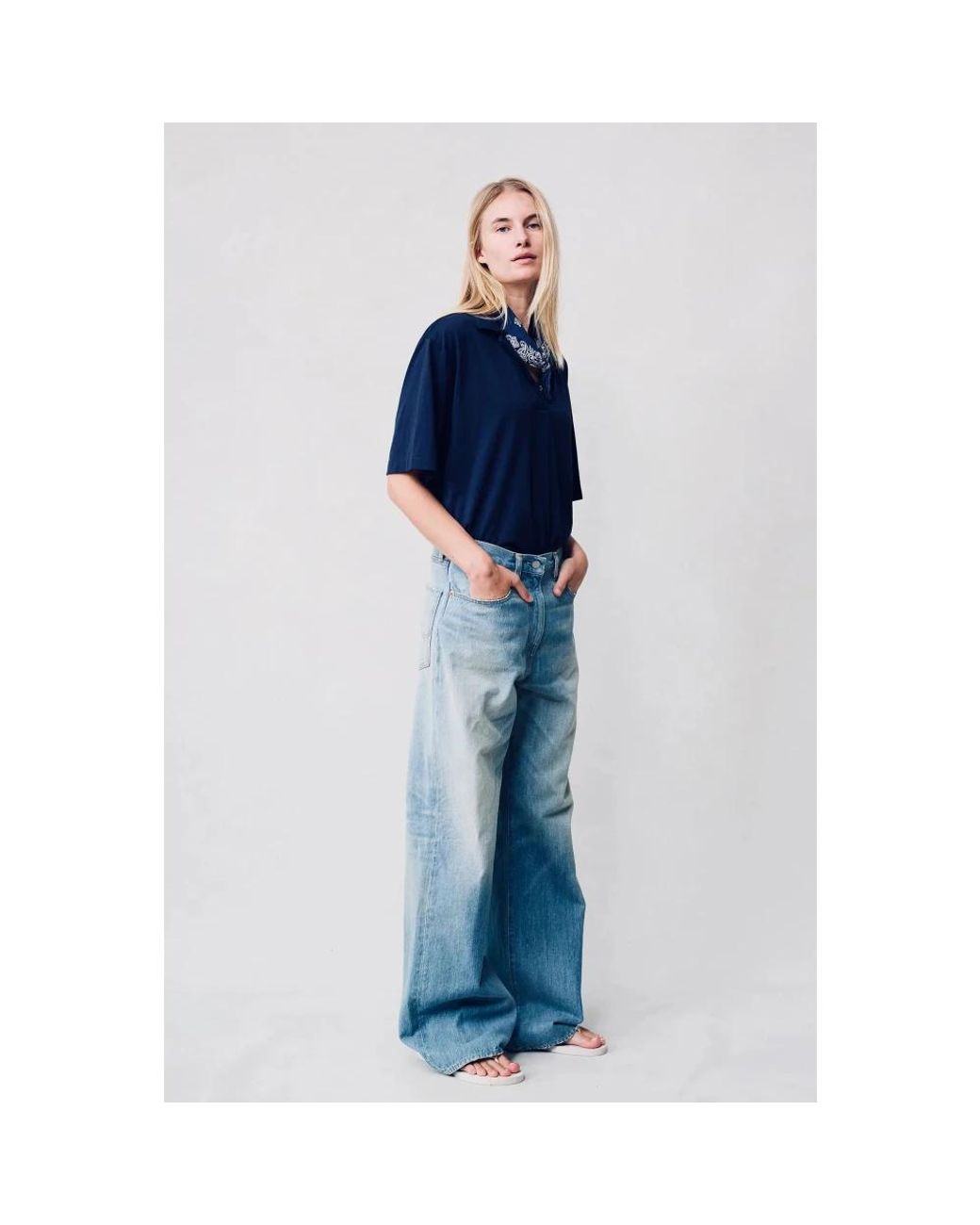 Denimist Blue Wide Jeans