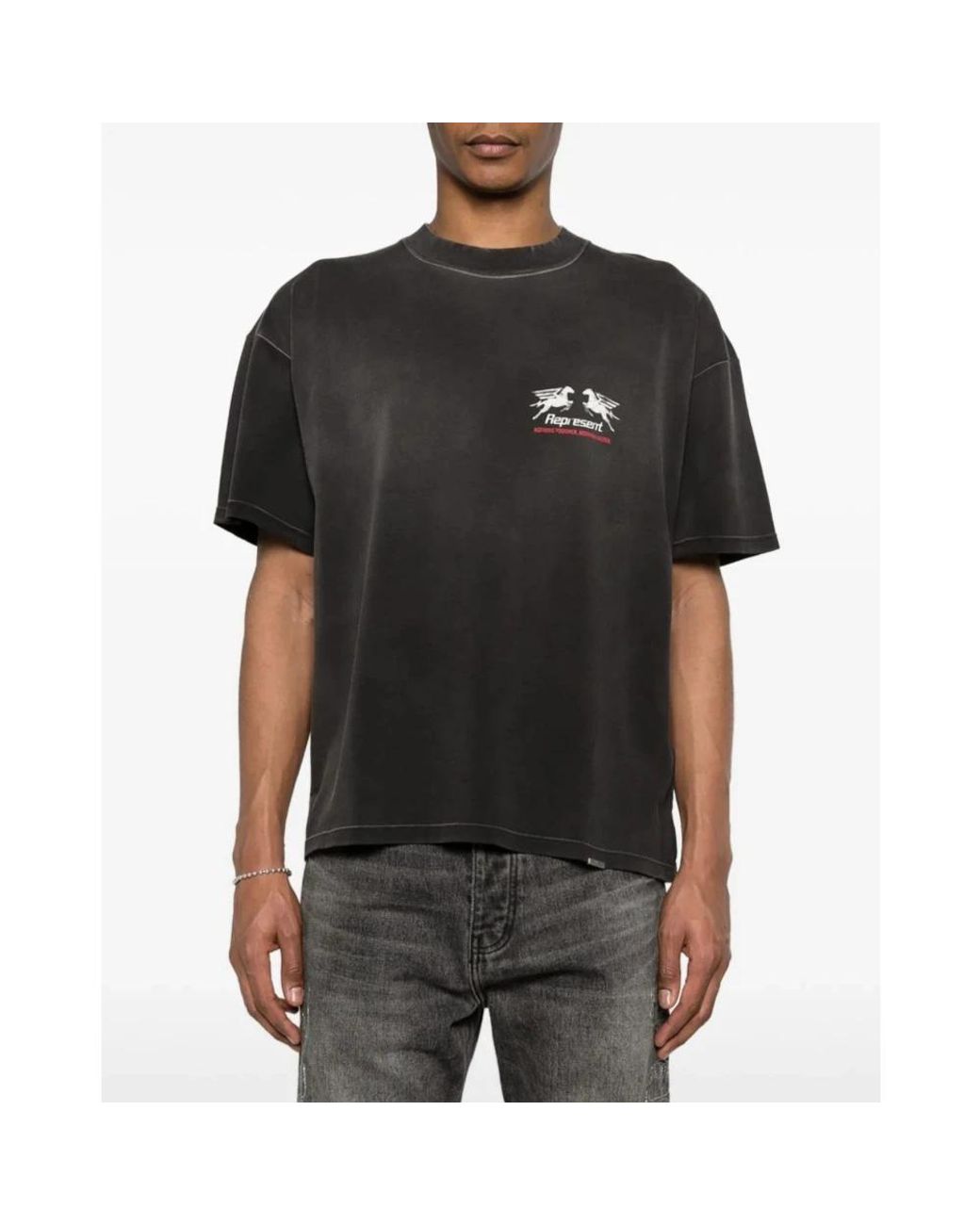 Represent Black T-Shirts for men