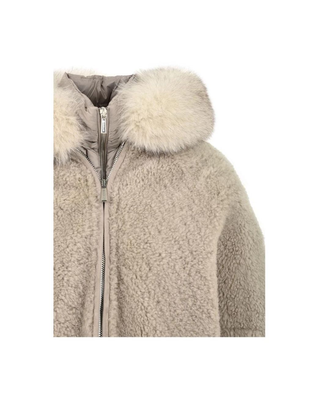 Moorer Natural Faux Fur & Shearling Jackets