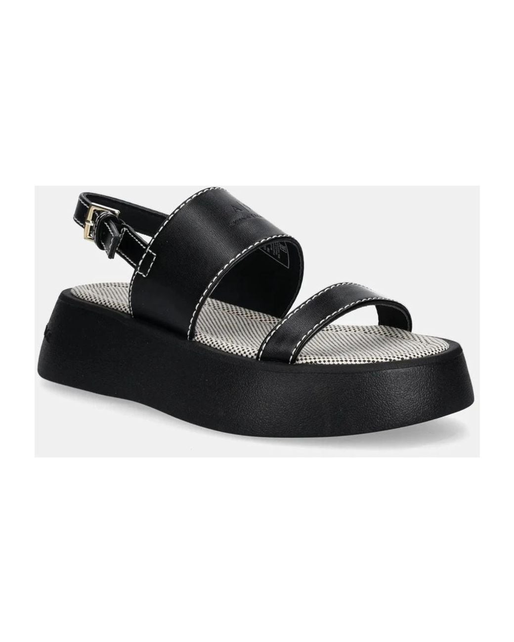 Flat Sandals ARMANI EXCHANGE en coloris Black