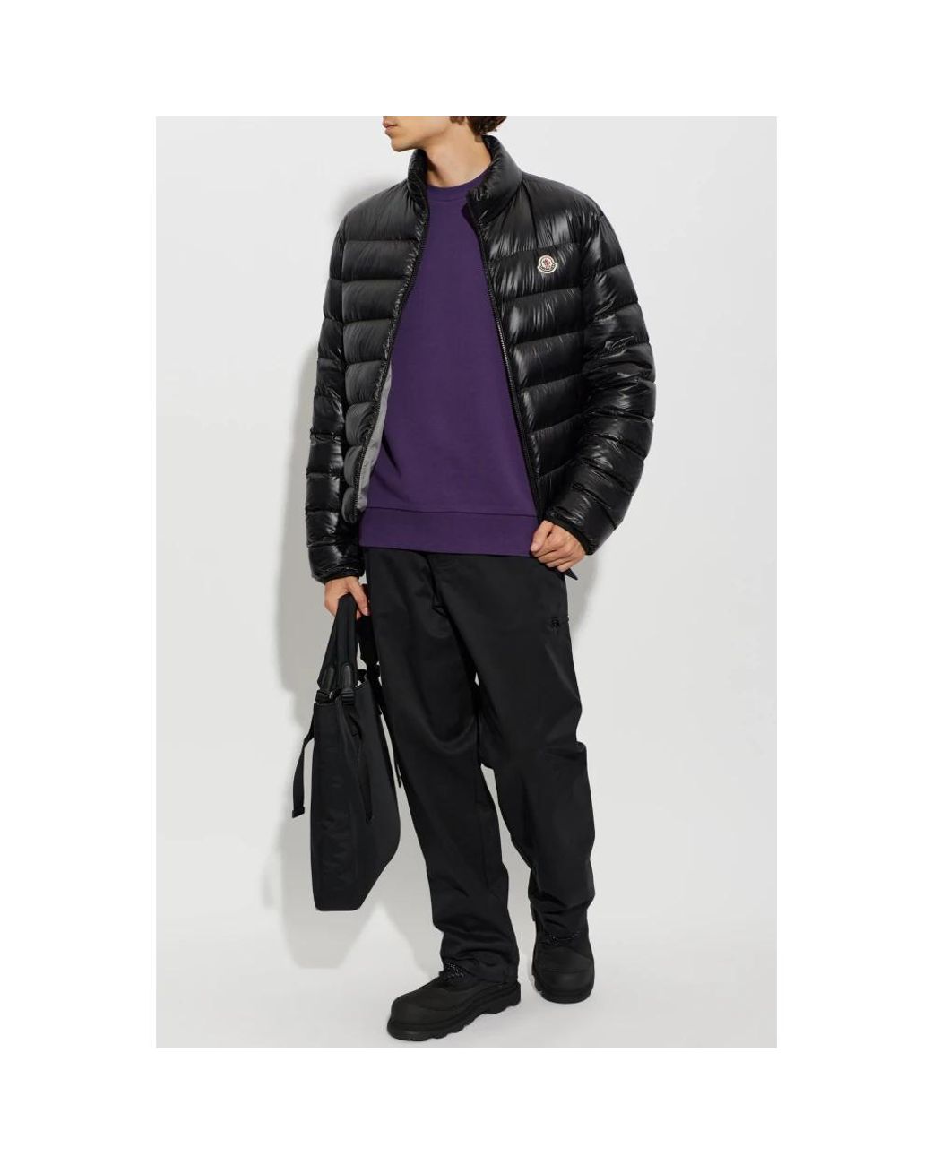 Down Jackets di Moncler in Black da Uomo
