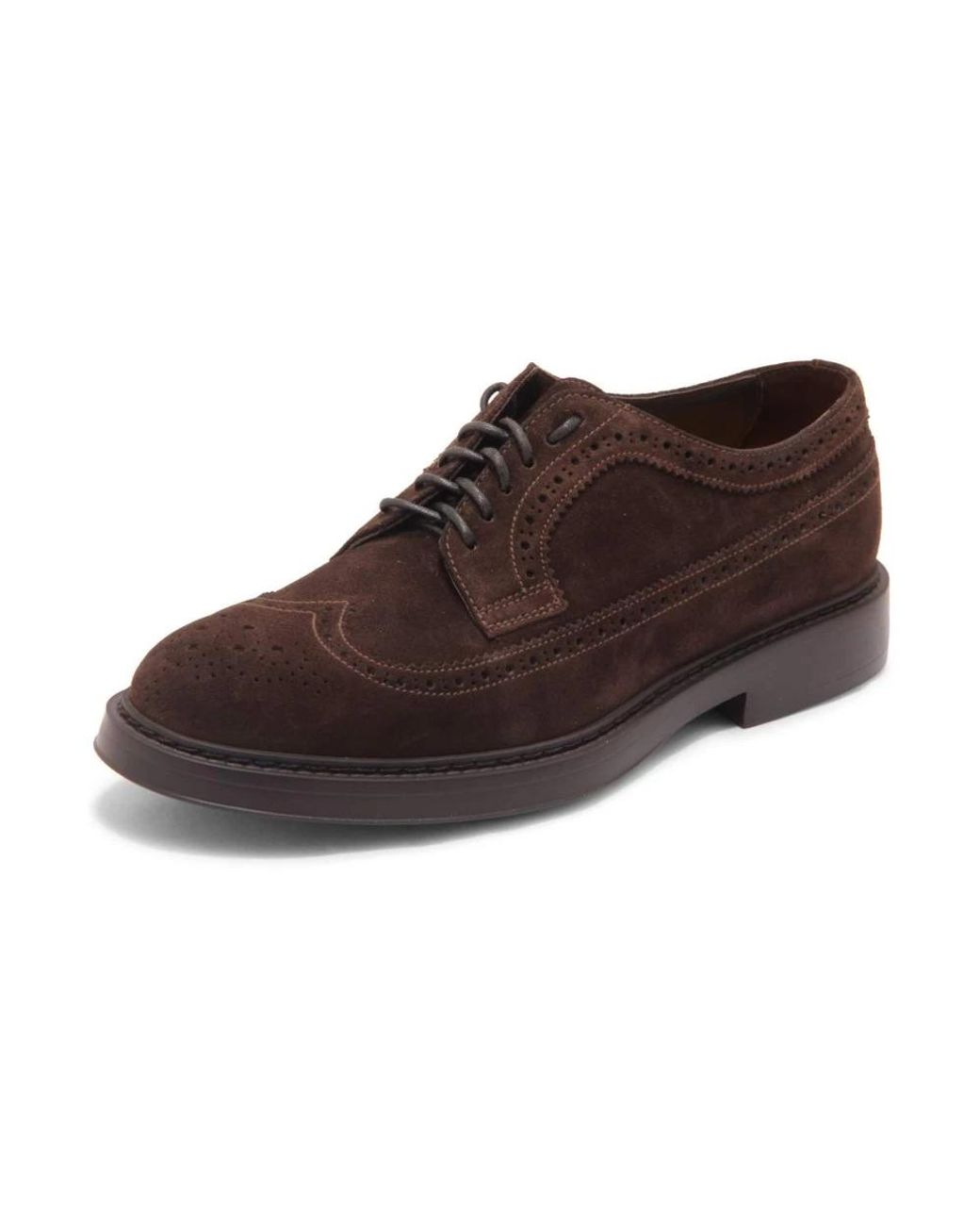 Doucal's Brown Laced Shoes for men