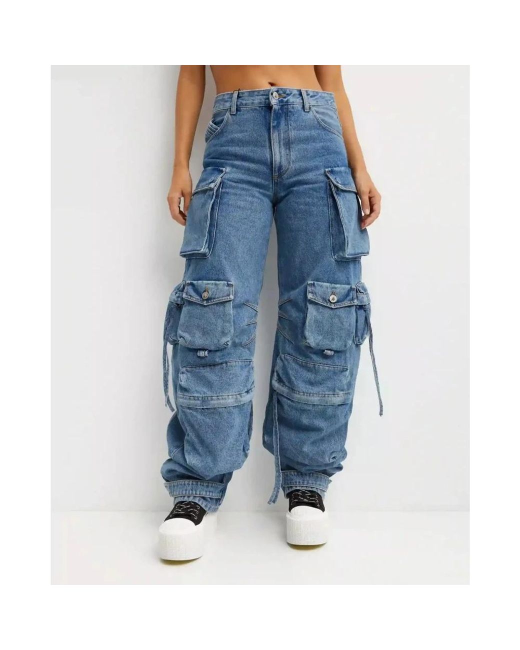 The Attico Blue Loose Fit Jeans