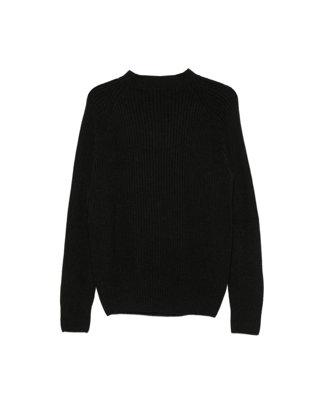 D.exterior Black Round-Neck Knitwear