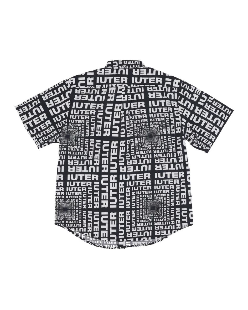 Iuter Black Short Sleeve Shirts for men